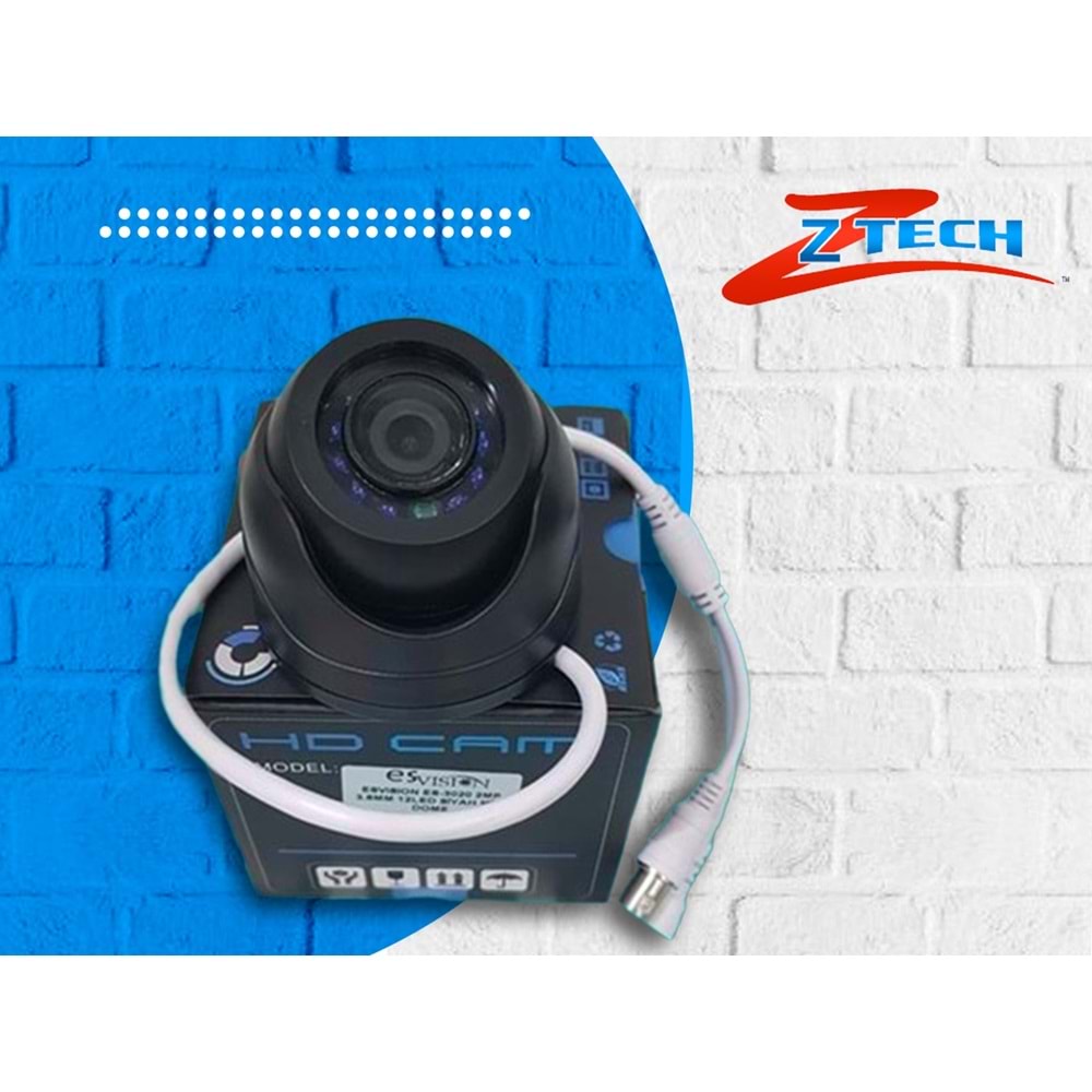 ESVISION ES-3020 2MP 3.6MM 12LED SİYAH MİNİ DOME